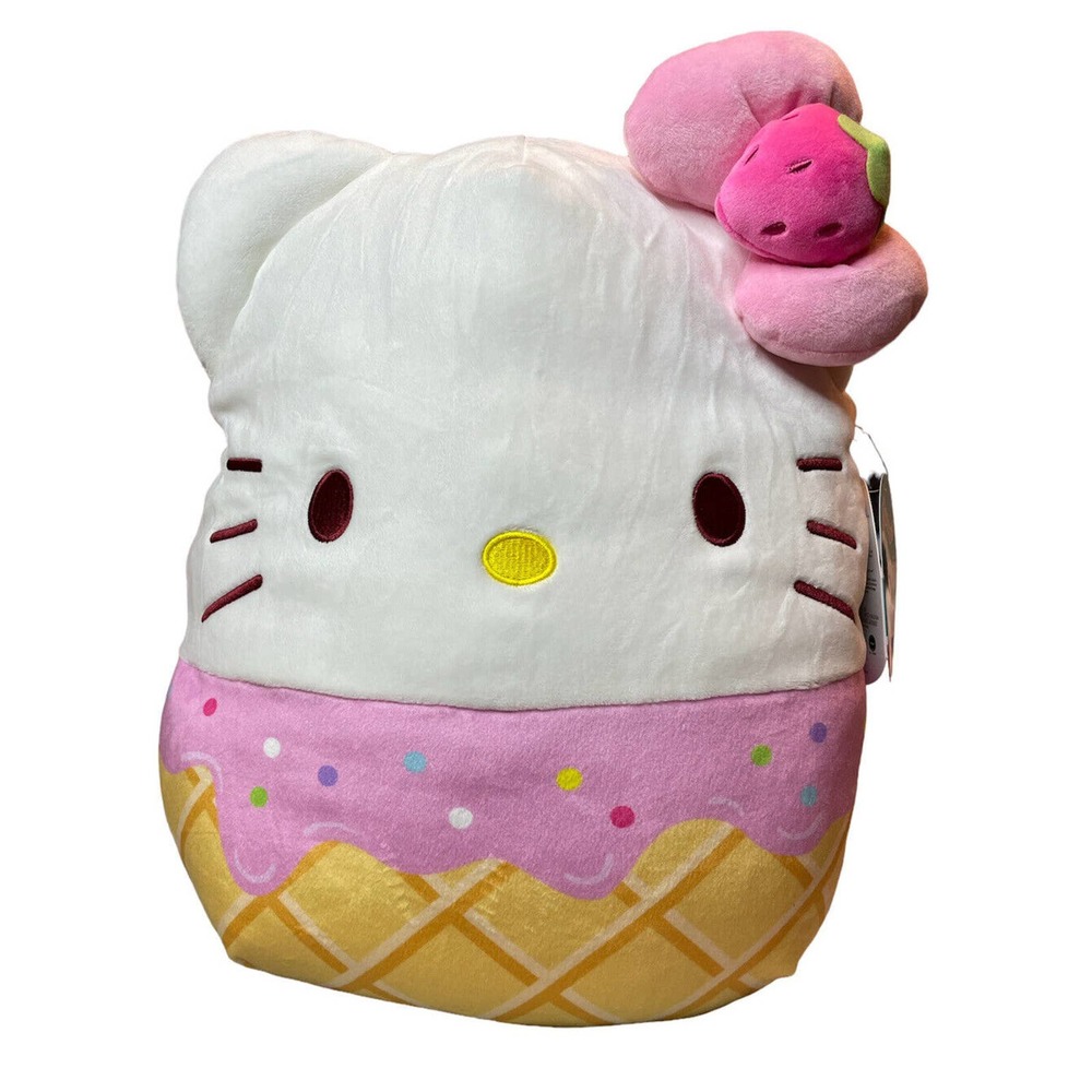Squishmallow 12" 🌸 HELLO KITTY 🌸 & Friends Sanrio My Melody Ice Cream Cone NWT